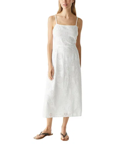 Michael Stars Allora Eyelet Midi Dress In White