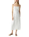 Michael Stars Allora Eyelet Midi Dress In White
