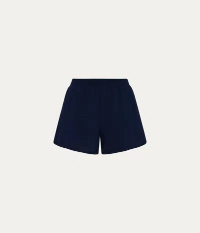 Michael Stars Alva Gauze Smocked Short In Black