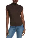 Michael Stars Amara Mock Neck Top In Brown