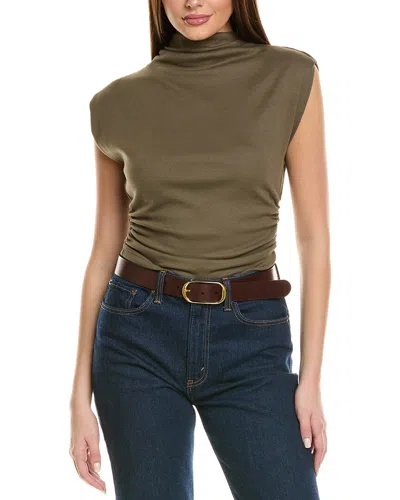 Michael Stars Amara Mock Neck Top In Green