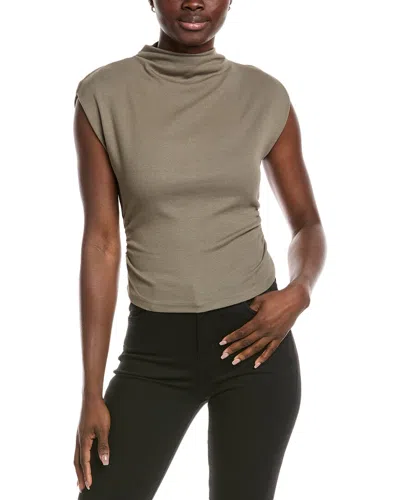 Michael Stars Amara Mock Neck Top In Green