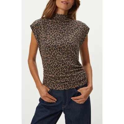 MICHAEL STARS MICHAEL STARS AMARA POWER SHOULDER RIB TOP