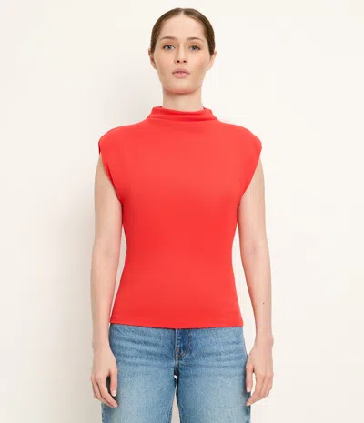 Michael Stars Short Sleeve Top Brown Cowl Neck Tops