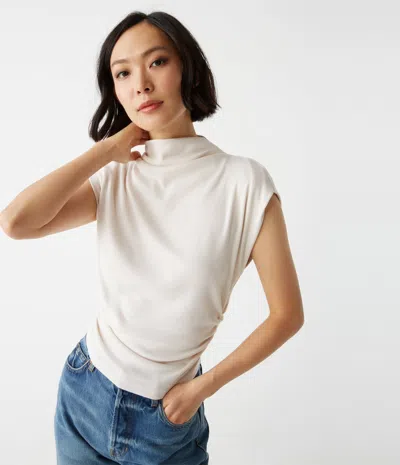 Michael Stars Amara Power Shoulder Tee In Sachet