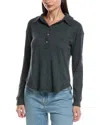 Michael Stars Amina Henley Shirt In Green