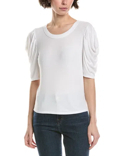 Michael Stars Andrea Pleated Sleeve Top