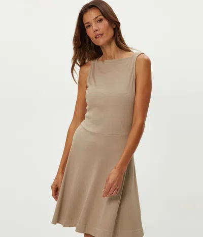 Michael Stars Andy Mini Skater Dress In Brown
