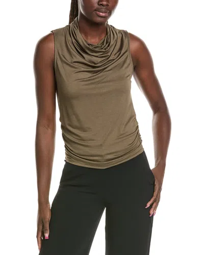 Michael Stars Anita Mock Neck Tank In Brown