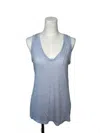 Michael Stars Annie U Neck Tank In Periwinkle In Blue
