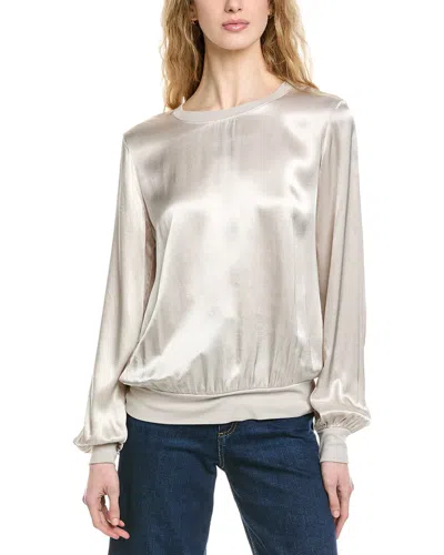 Michael Stars Ariel Sweatshirt In Silver