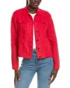 Michael Stars Linen Jacket In Red