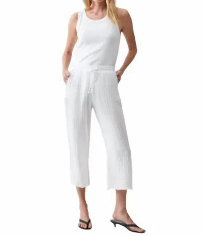 Michael Stars Ashton Crop Pant In White