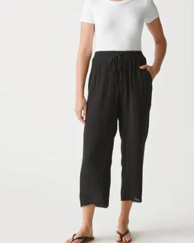 Michael Stars Ashton Mid Rise Crop Pant In Oxide In Black