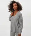 Michael Stars Athena V-neck Tunic In Gray