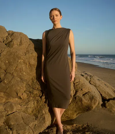 Michael Stars Aurelia Midi Dress In Green