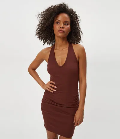 Michael Stars Ava Mini Dress In Burgundy