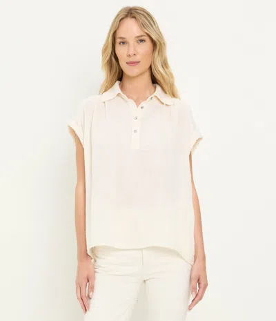 Michael Stars Avalon Gauze Top In White