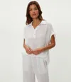 Michael Stars Avalon Gauze Top In White