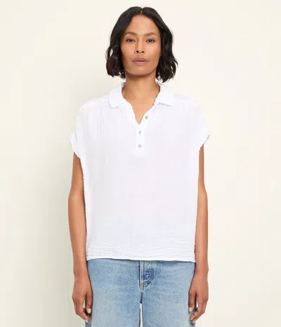 Michael Stars Avalon Gauze Top In White