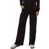 Michael Stars Avery Ribbed Cargo Pant In Black