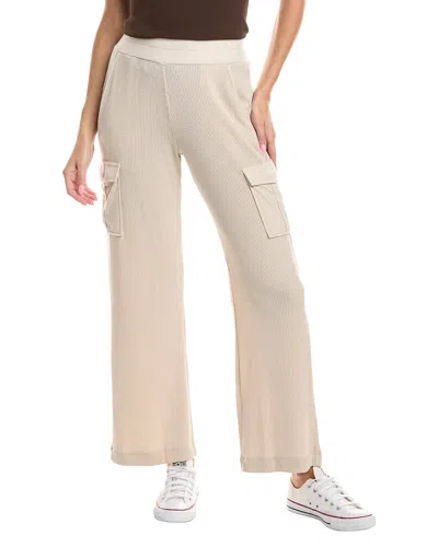 Michael Stars Avery Ribbed Cargo Pant In Beige