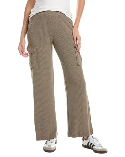 Michael Stars Avery Ribbed Cargo Pant In Brown