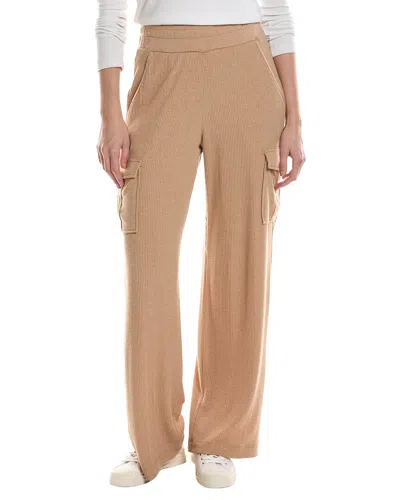 Michael Stars Avery Ribbed Cargo Pant In Brown