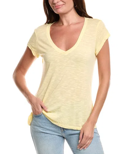 Michael Stars Back Seam T-shirt In Yellow