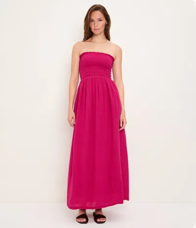 Michael Stars Bahia Smocked Dress In Pink