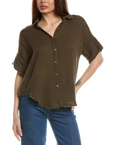 Michael Stars Bailey Button-down Shirt In Brown