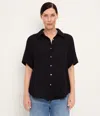 Michael Stars Bailey Button Down Shirt In Black