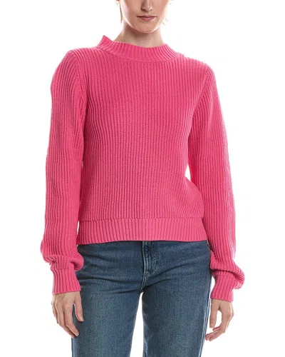 Michael Stars Barb Popover Sweater In Pink