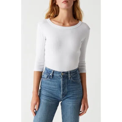 MICHAEL STARS MICHAEL STARS DOT BASIC THREE-QUARTER SLEEVE CREWNECK T-SHIRT
