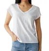 Michael Stars Baxter V-neck Tee In White
