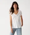 Michael Stars Baxter V-neck Tee In Bahama