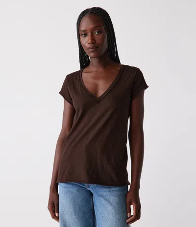 Michael Stars Baxter V-neck Tee In Fountain