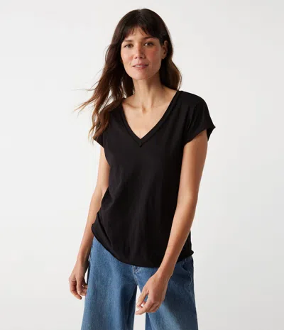 Michael Stars Baxter V-neck Tee In Lemonade