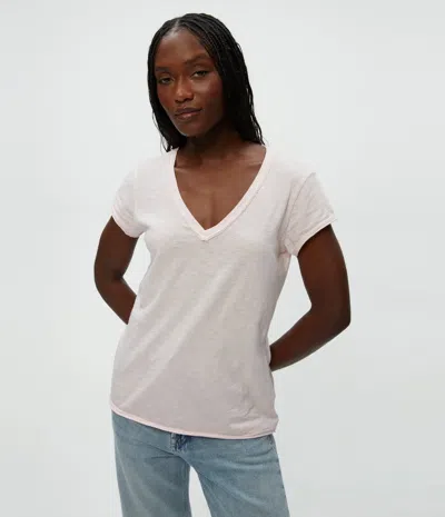 Michael Stars Baxter V-neck Tee In Lychee