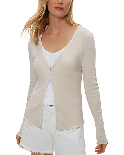 Michael Stars Beatrice V Neck Cardigan In White