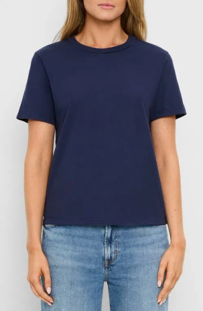 Michael Stars Becca Crewneck T-shirt In Blue