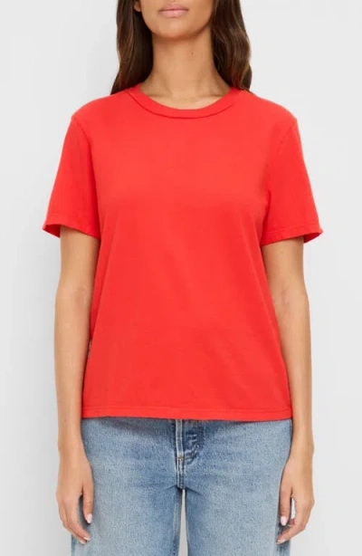 Michael Stars Becca Crewneck T-shirt In Red