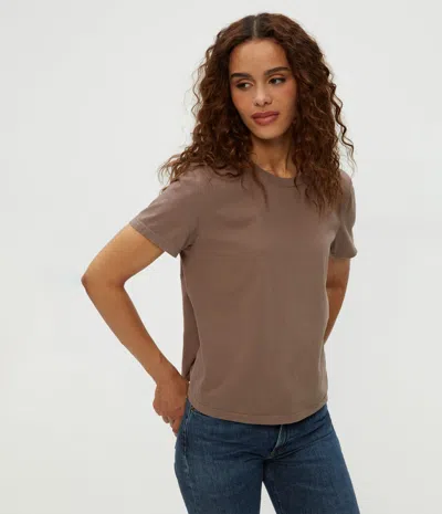 Michael Stars Becca Tee In Cobblestone