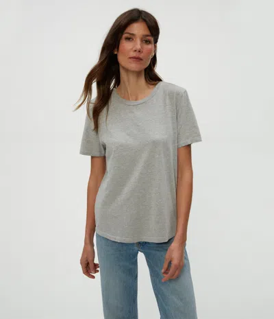 Michael Stars Becca Tee In Heather Grey