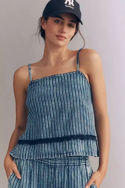 Michael Stars Bella Tank Top In Blue
