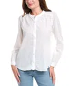 Michael Stars Bethel Button Top In White