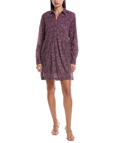 Michael Stars Bianca Shirtdress In Burgundy