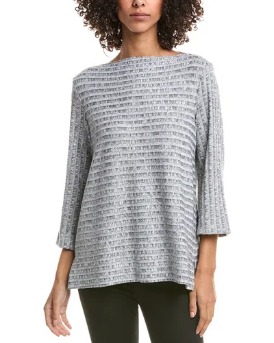 Michael Stars Bibi Boat Neck Top In Gray