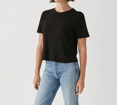 Michael Stars Blake Tee In Black In Orange