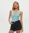 Michael Stars Blanche Ribbed Tank